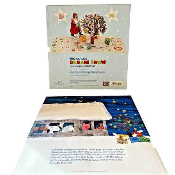 Vintage 2008 Eric Carle's Dream Snow Pop-Up Advent Calendar Interactive Art - Picture 10 of 12